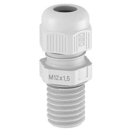 Wartel, metrische schroefdraad, lang, lichtgrijs  |  | M32 x 1,5 | nee | lichtgrijs; RAL 7035