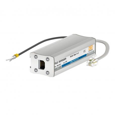 Combibeveiliging TELE 4-C voor ISDN RJ45 4 | Combinatiebeveiliging, 4 aders | 120 | 170 | RJ45