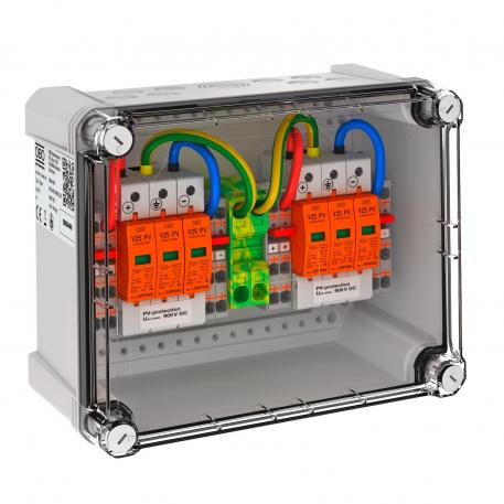 Generatoraansluitdoos type 1 + 2 voor 2 x 2 strings