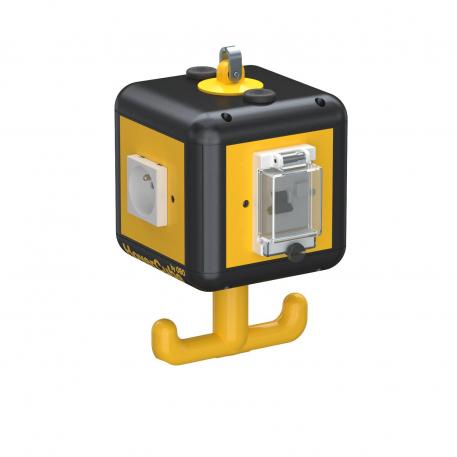 HoverCube VH-4, met FI/LS, 2 x stopcontact met randaarde  |  |  | FI met IN 0,03 A (standaard) | grafietzwart, RAL 9011